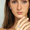 Lamoon Aurora Natural Diamond And Sapphire Earrings