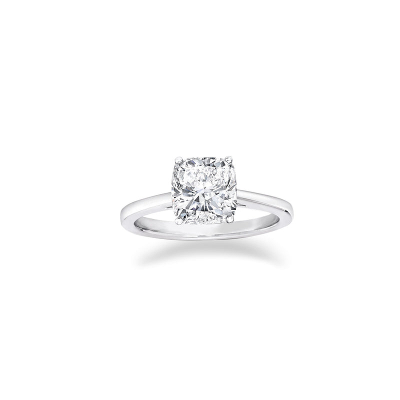Classic Cushion Cut Diamond Engagement Ring Setting