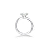 LaMoon Spiral Oval Cut Natural Diamond Engagement Ring Setting