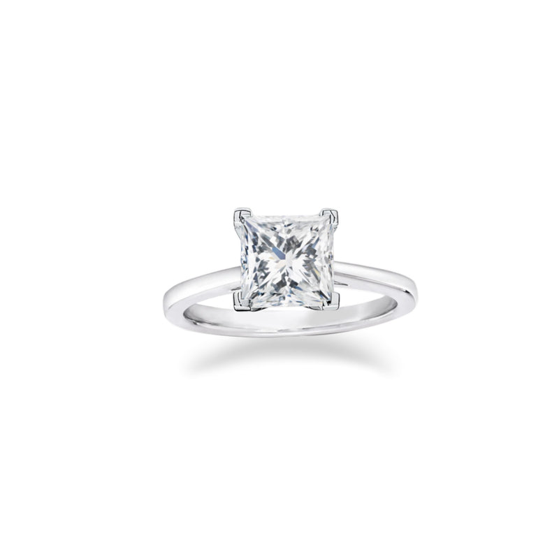 Classic Princess Cut Diamond Engagement Ring