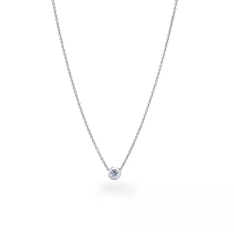 Lamoon Moon Natural Diamond Necklace