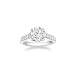 Kattie Round Brilliant Cut Engagement Ring Setting