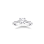 Kattie Square Emerald Cut Engagement Ring